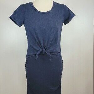 SUNDRY Tie Front Ruched Dress size 1